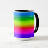 Gestreepte regenboog mok (Voorkant rechts)
