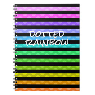 gestreepte regenboogspieren Foto-Notitieboek Notitieboek