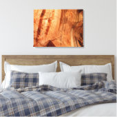 Gestreepte Rock of Double Arch Alcove I van Zion Canvas Afdruk (Insitu (Slaapkamer))