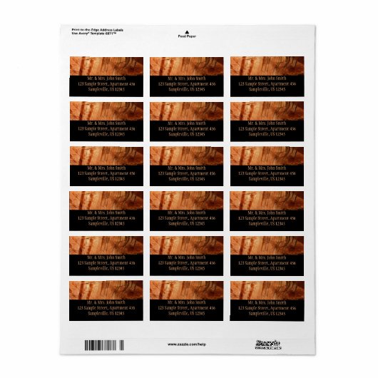 Gestreepte Rock of Double Arch Alcove I van Zion Etiket (Full Sheet)