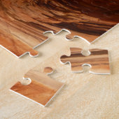 Gestreepte Rock of Double Arch Alcove I van Zion Legpuzzel (Zijkant)