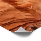 Gestreepte Rock of Double Arch Alcove I van Zion Poster (Hoek)