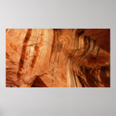 Gestreepte Rock of Double Arch Alcove I van Zion Poster (Voorkant)