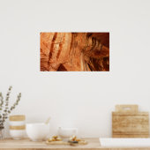 Gestreepte Rock of Double Arch Alcove I van Zion Poster (Keuken)