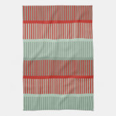 Gestreepte rode en groene patronen theedoek (Verticaal)