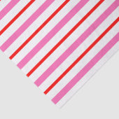 Gestreepte rode en roze tissuepapier (Detail)