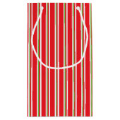 Gestreepte rode groene cookie swap / bakken gesche klein cadeauzakje (Achterkant)