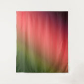 Gestreepte, rode, groene, gradiënt wandkleed (Voorkant)