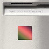 Gestreepte, rode, groene, verloopslindende kussen magneet (Insitu (Vaatwasser))