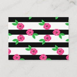 Gestreepte Roos Visitekaartje