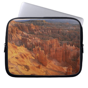 Gestreepte rotsformaties in canyon laptop sleeve