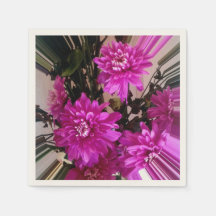 Gestreepte roze bloemen