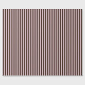 Gestreepte roze en bruine lijnpatroon cadeaupapier (Vlak)