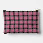 Gestreepte roze mand Weave Print gesneden naaizak Etui (Achterkant)