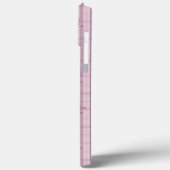 Gestreepte roze roos Case-Mate iPhone case (Achterkant / Links)