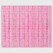 Gestreepte roze verlooppapier cadeaupapier (Vlak)