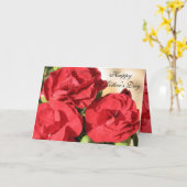 Gestreepte Rozen Moederdagkaart Kaart (Gele Bloem)