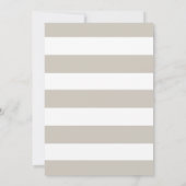 Gestreepte Save the Date Aankondiging (Achterkant)