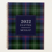 Gestreepte Schotse Ruit 2022 Clan Sutherland Gerui Planner (Voorkant)