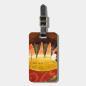 Gestreepte sensatie Tijger Barb Fish Art Print Bagagelabel (Voorkant verticaal)