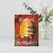 Gestreepte sensatie Tijger Barb Fish Art Print Briefkaart (Staand voorkant)