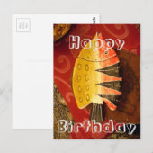 Gestreepte sensatie Tijger Barb Fish Art Print Briefkaart (Voorkant / Achterkant)