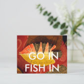 Gestreepte sensatie Tijger Barb Fish Art Print Briefkaart (Staand voorkant)