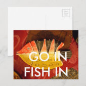 Gestreepte sensatie Tijger Barb Fish Art Print Briefkaart (Voorkant / Achterkant)