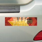 Gestreepte sensatie Tijger Barb Fish Art Print Bumpersticker (Op auto)