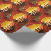 Gestreepte sensatie Tijger Barb Fish Art Print Cadeaupapier (Hoek)