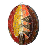 Gestreepte sensatie Tijger Barb Fish Art Print Dartbord (Voorkant Rechts)