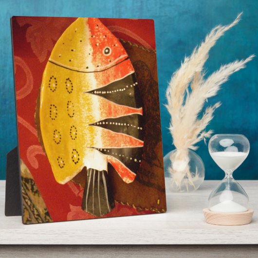 Gestreepte sensatie Tijger Barb Fish Art Print Fotoplaat (Zijkant)