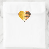 Gestreepte sensatie Tijger Barb Fish Art Print Hart Sticker (Tas)