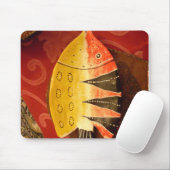 Gestreepte sensatie Tijger Barb Fish Art Print Muismat (Met muis)