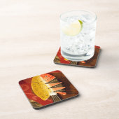 Gestreepte sensatie Tijger Barb Fish Art Print Onderzetter (Rechterzijde)