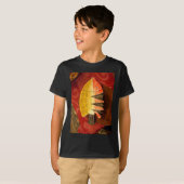 Gestreepte sensatie Tijger Barb Fish Art Print T-shirt (Voorkant volledig)