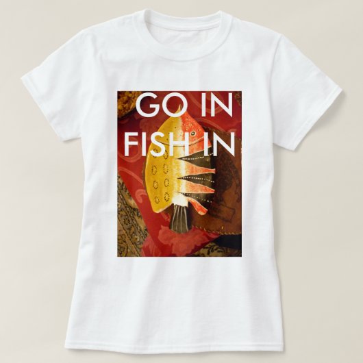 Gestreepte sensatie Tijger Barb Fish Art Print T-shirt (Design voorkant)