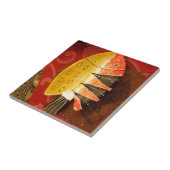 Gestreepte sensatie Tijger Barb Fish Art Print Tegeltje (Zijkant)