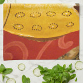 Gestreepte sensatie Tijger Barb Fish Art Print Theedoek (Gevouwen)