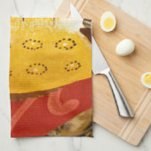 Gestreepte sensatie Tijger Barb Fish Art Print Theedoek (Quarter Fold)