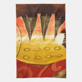 Gestreepte sensatie Tijger Barb Fish Art Print Theedoek (Verticaal)