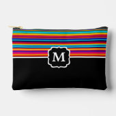 Gestreepte serape met monogram etui (Voorkant)