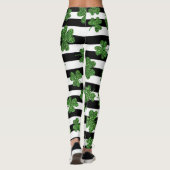 Gestreepte Shamrock Delight Leggings (Achterkant)