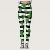 Gestreepte Shamrock Delight Leggings (Voorkant)