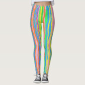 gestreepte snoep leggings regenboogbeschermhuls (Voorkant)