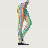 gestreepte snoep leggings regenboogbeschermhuls (Rechts)