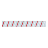 Gestreepte snoepriet Blauw Rood Grosgrain Lint (Voorkant)