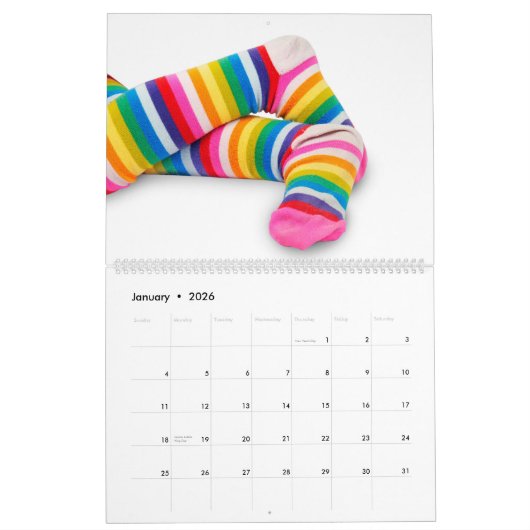 Gestreepte Sokken Kalender (Jan 2026)