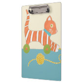 Gestreepte Speelgoed Kat met Kok van Koord Klembord (Links)