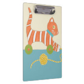 Gestreepte Speelgoed Kat met Kok van Koord Klembord (Rechts)